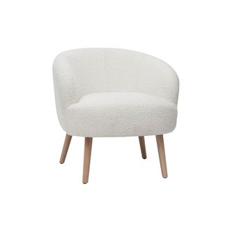 Miliboo Miliboo - Sill&oacute;n N&oacute;rdico Efecto Borreguillo Y Madera Maggie