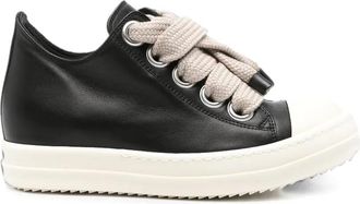 Rick Owens Jumbolace Low Leather Sneakers