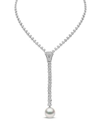 Yoko London 18K white gold South Sea pearl diamond necklace - Silver