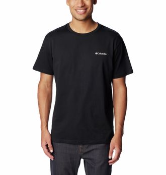 Columbia T-Shirt COLUMBIA CSC BASIC LOGO SHORT SLEEVE, Herren, Gr. S, schwarz (schwarz, lc cs), Obermaterial: 60% Baumwolle, 40% Polyester, Shirts T-Shirt