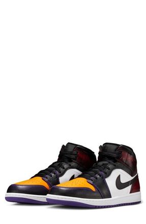 Nike Jordan Air Jordan 1 Mid SE Sneaker in True Red/Court Purple at Nordstrom, Size 11.5