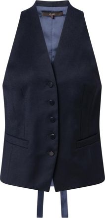 Windsor Dw 400V Stijlvol Model - Dames - Gillet - Blauw - S - Wol - Kostuums
