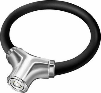 OEM Candado De Llanta Para Bicicleta Con Freno De Disco, Cable De Acero Port&aacute;til, Candado Antirrobo Con Anillo (negro)