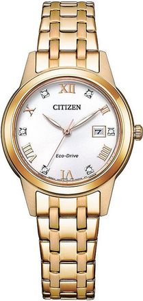 Citizen Elegance Womens Rose Gold Watch FE1243-83A Stainless Steel - One Size