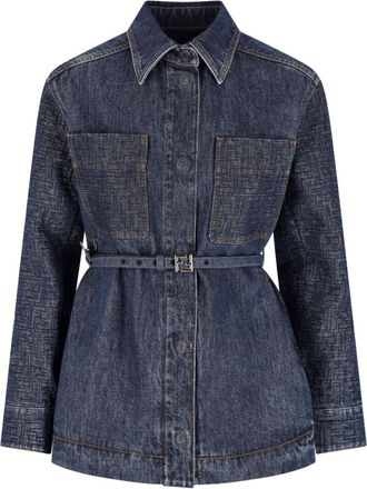 Fendi Giacca In Denim Ff