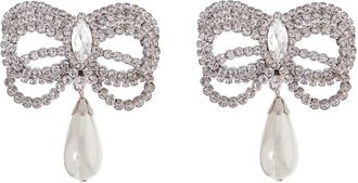 Alessandra Rich Embellished Metal Earrings
