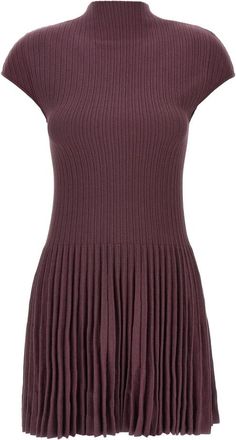 Magda Butrym 12 Dress - Dames - Korte kleedjes - Paars - XS - Katoen - Kleedjes