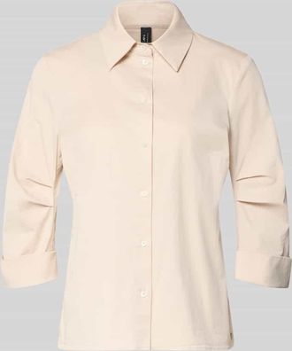 Marc Cain Hembluse mit 3/4-Arm mit Aufschlag in Beige, Gr&ouml;&szlig;e 34