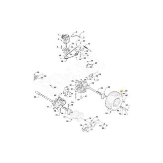 STIGA Sports PNEUMATICO KENDA K383A 17x8.00-8 x FM ORIGINALE STIGA - 137950017/0