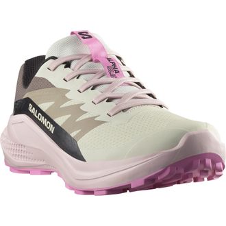 Salomon Laufschuh SALOMON ALPHAGLIDE W, Damen, Gr. 38,5, vanilla ice, fairy tale, cyclamen, Synthetik, Textil, Schuhe Laufschuh