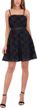 Kensie Soutache/Matte Satin Mini Dress