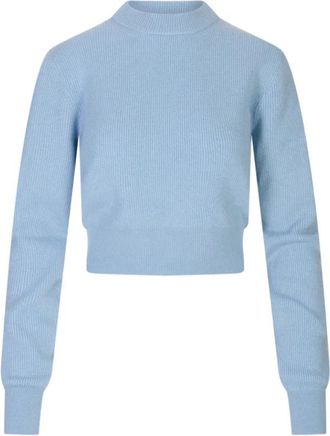 Malo Girocollo Costa Cort - Dames - Ronde hals truien - Blauw - M - Kasjmier - Truien & Vesten