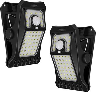 OEM Luces Solares Para Exteriores Coocheer Con Sensor De Movimiento - 45 Led, Ip65, 3 Modos, Paquete De 2 Para Cercas Y Camping