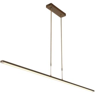 Steinhauer Sienna Zelena Plaf&oacute;n Led Integrado Colgante Luz Bronce Cepillado, Pl&aacute;stico Mate