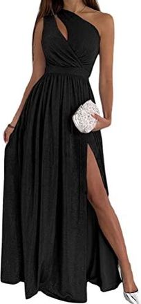 Robe De Soirée Femme En Velours – Manches Longues, Col V, Fendue, Moulante, Pour Mariage, Fête, Cocktail