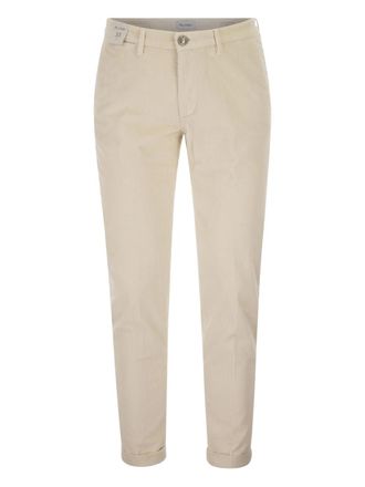 Re-hash ribbed chinos trousers - Neutrals