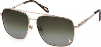 Just Cavalli Womens SJC030610493 61 Sunglasses - Gold Metal - One Size