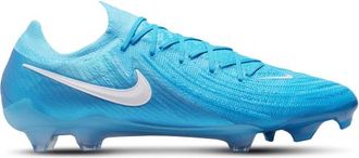 Nike Mens Phantom GX II Elite FG - Soccer Shoes Blue Fury/White Size 10.0