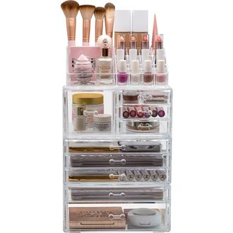 Sorbus Clear Makeup & Jewelry Storage Case Display Set at Nordstrom Rack