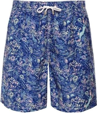 Hackett Badmode, Heren, Veelkleurig, L, Coral Diver Zwemshorts