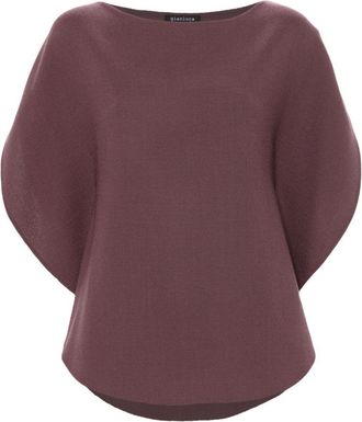 Gianluca Capannolo Iris blouse - women - Cotton/Virgin Wool/Silk - L - Purple