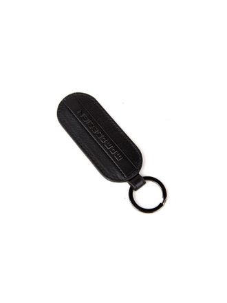 Momo Design Mens Keychain Black Genuine Leather Accessories Keychains