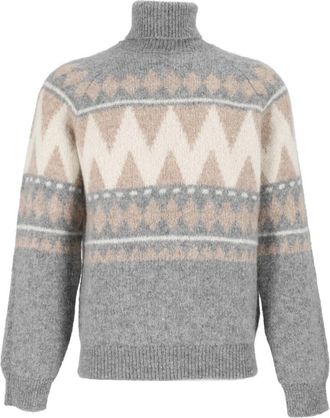PESERICO Turtleneck - Heren - Coltruien - Grijs - M - Truien & Vesten