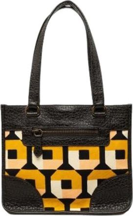 Prada Pre-owned Vintage Tote Bag - Dames - Vintage Shopper - Veelkleurig - ONE Size - Leer - Vintage