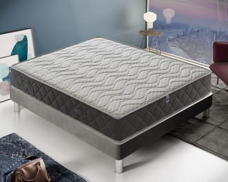 Materassi & Doghe Materassiedoghe - Materasso In Memory Foam - 11 Zone Di Comfort - Rivestimento Silver Safe 140x190