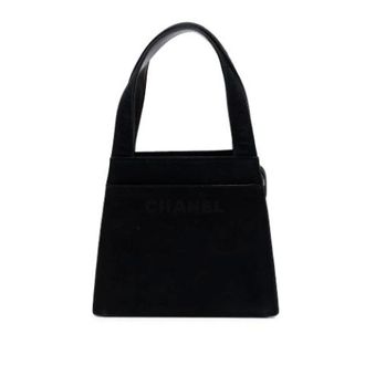 Chanel Pre-owned Suede Handbag - Dames - Pre-owned - Zwart - Maat: ONE Size Su&egrave;de