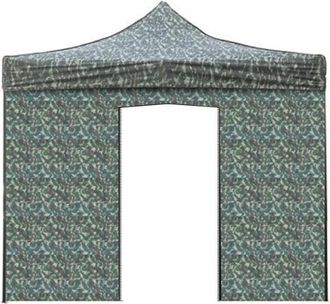Evergreen Cubierta Lateral Militar Impermeable 3x2m Con Puerta Enrollable Para Cenador Resellable 3x3m