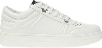 Jimmy Choo London Ladies Hawaii/F White Calf Leather Trainers