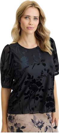 In Front Bluse - - Blouses & Shirts - Donna - Nero - 2XL