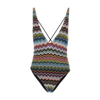 Missoni Swimsuits, female, Multicolor, XS, Viscose One-Piece