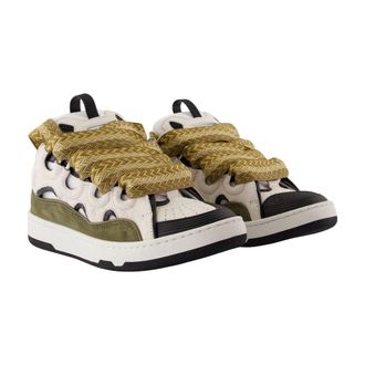 Lanvin Womens Curb Sneaker White Synthetic