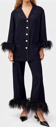 Sleeper Party Pajama Set In Black