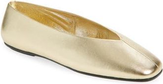 Jeffrey Campbell Fathom Flat in Gold at Nordstrom, Size 8.5