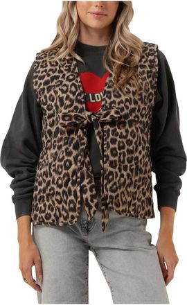 Catwalk Junkie Jassen, Dames, Veelkleurig, L, Antraciet Gewatteerde Bodywarmer