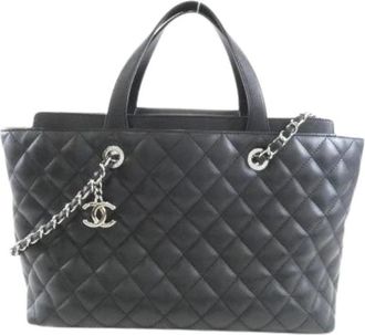Chanel Pre-owned Calf Bag - Dames - Vintage Shopper - Zwart - ONE Size - Leer - Vintage