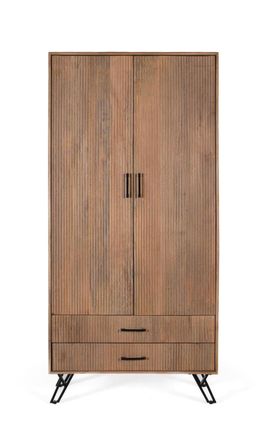 Giner&Colomer Armario dos puertas fabricado en madera maciza de mango 187cm alto