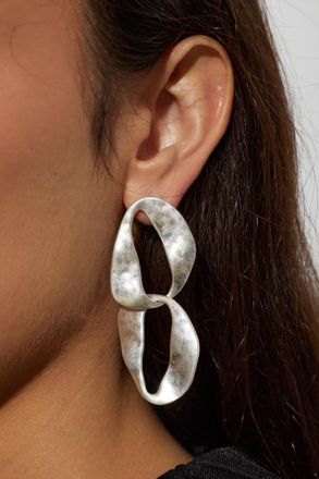 Cult Gaia Rue Mini Drop Earrings, Womens, Silver