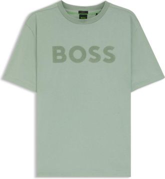 BOSS Tonal-logo T-shirt in stretch cotton