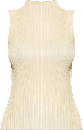 Issey Miyake Dames, Tops, Beige, Maat: 2XL