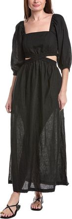 Vitamin A Cierra Cut Out Linen Maxi Dress