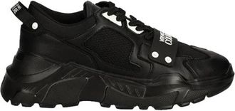 Versace Jeans Couture Zwarte Sneakers voor Mannen - Heren - Sneakers - Zwart - 45 EU - Schoenen