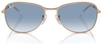 Ray-Ban 59mm Gradient Pilot Sunglasses in Rose Gold at Nordstrom Rack