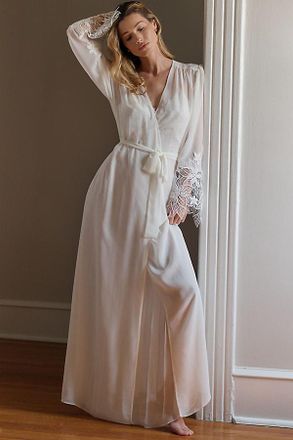 Rya Collection Delight Sheer Wrap Maxi Robe