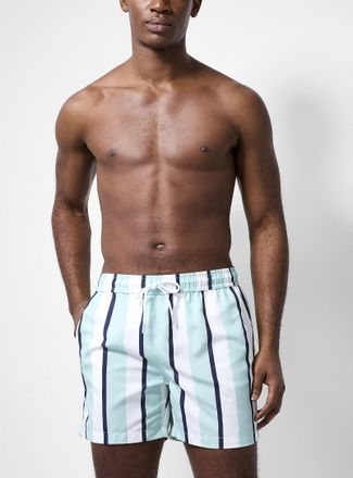 Simons Mens Nautical stripe swim trunk