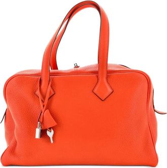 Herm&egrave;s Borsa a tracolla Victoria II Clemence 35 - Arancione