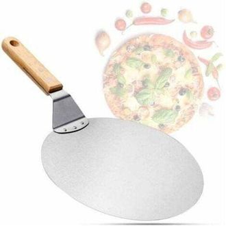 OEM Vendita Di Liquidazione: Pala Per Pizza In Acciaio Inox Con Manico In Legno, Spingi Pizza Per Pietra Refrattaria, Spingi Pane, Pala Per Torte, Pala Pe